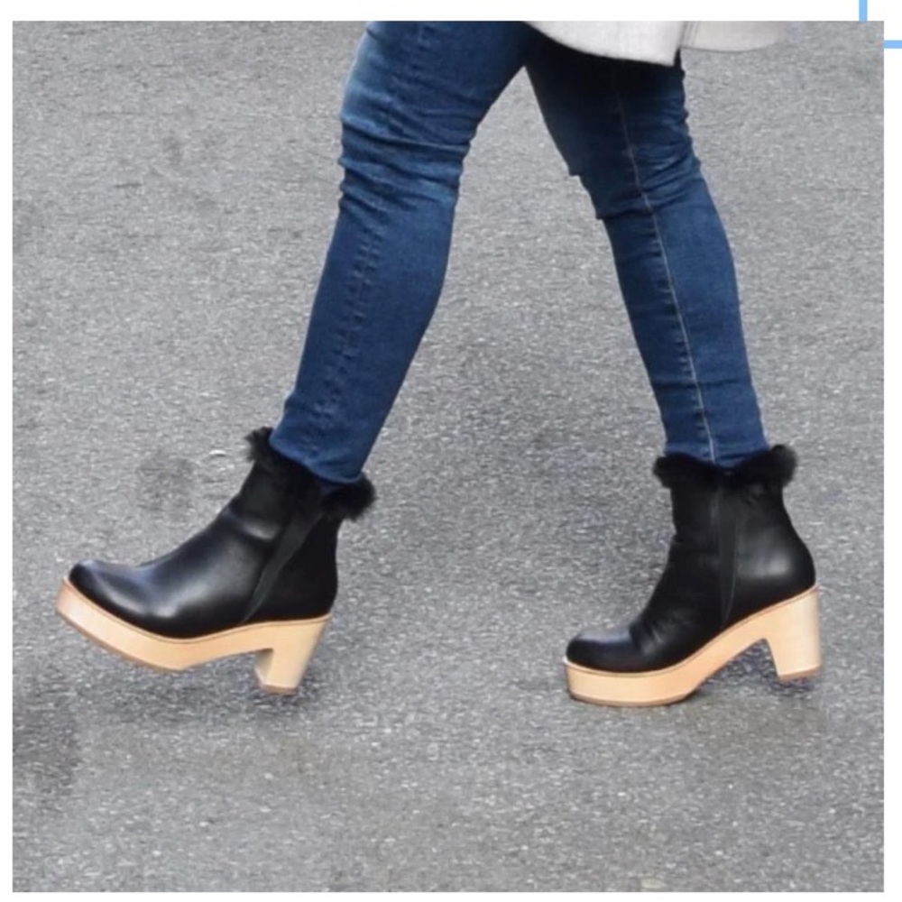 Ariana Bohling Wooden Clog Boots